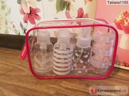 Set Călătorie tancuri pr călător profesionist - „geantă de mână destul de girly, care
