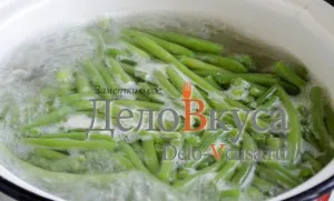 garnitură de fasole verde