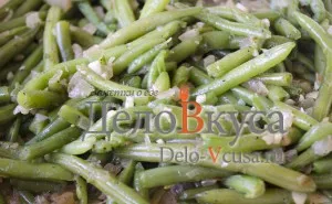 garnitură de fasole verde