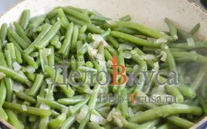 garnitură de fasole verde