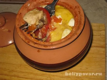 Ghiveci cu carne de pui si ciuperci