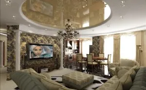 design și living-sufragerie interior camera - combinația de zonare, mobilier