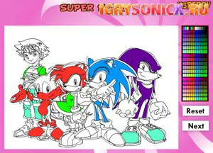 Jocuri cu Sonic X colorat