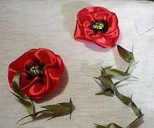 Learning broderie maci luxuriante de panglici de satin - fac cu mâinile lor