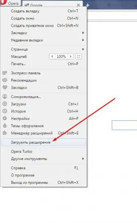 Cum se adaugă o extensie (plugin) în browser-ul Opera (add) Cum se adaugă o extensie (plug-in) în opera browser-