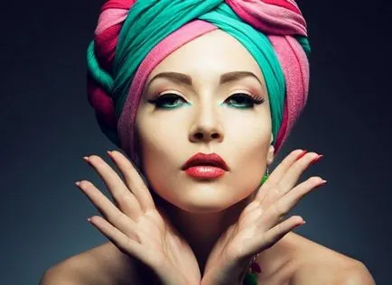 Cum frumos pentru a lega un turban, turban pe cap