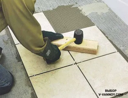 Cum de a pune gresie pe podea - instrucțiuni cu fotografii
