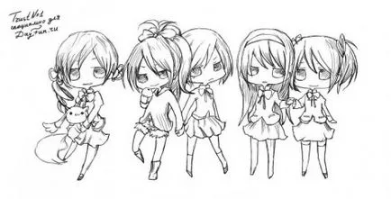 Cum de a desena etape creion chibi (ca un creion pentru a desena etape chibi) Cum de a desena un creion etape chibi
