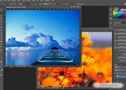 Cum la vânt straturile în Photoshop