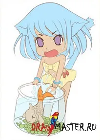 Cum de a desena un nyashnye Chibi (aerograf) Cum de a desena un nyashnye Chibi