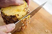 Cum pentru a curăța ananas imagine de instrucțiuni de curățare ananas