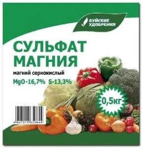 sulfat de magneziu (sulfat de magneziu), ca îngrășământ - cum să se aplice