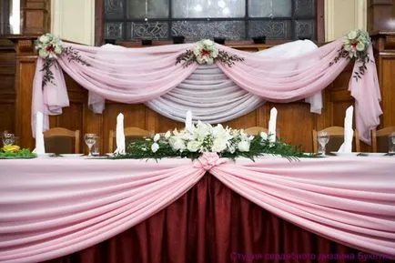 Buchete de nuntă de flori - decor de masă buchete