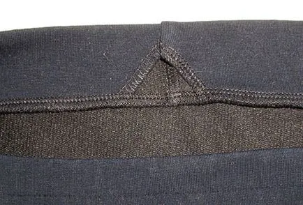 Cum se coase elastic, fixata pe centura pantalonilor (gumă) Cum să coase pantaloni talie elastic