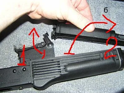 Ca dezasamblare Kalașnikov (automat) Cum să demontați un Kalasnikov