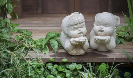Cum de a face sculpturi de gradina din beton, cu mâinile lor