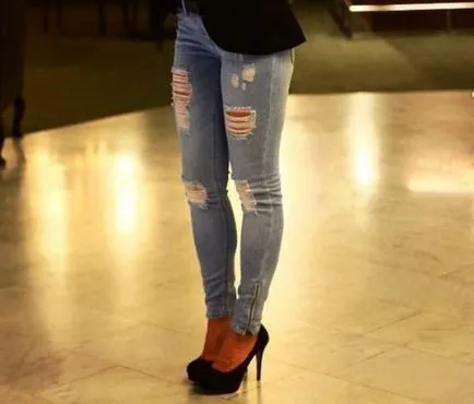 Cum sa faci blugi rupti, blugi rupt modul de a face propriile lor mâini