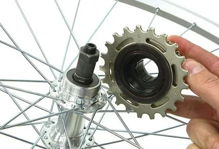 Cum să eliminați și să demontați roata dințată cu o roată de bicicletă (contra-sensul acelor de ceasornic) Cum să eliminați și să demontați roata de clichet cu bicicleta