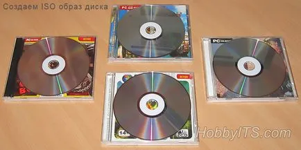 Cum de a crea o imagine ISO a discului sau a dosarului și fișierul