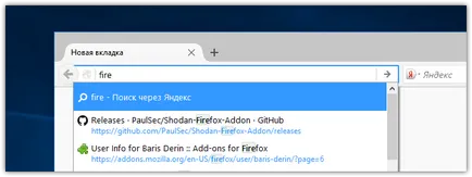 Cum de a elimina „căutare prin“ și „vizita“ din bara de adrese firefox