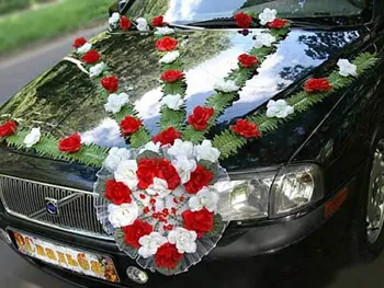 decor de nunta pe masina - idei de design auto
