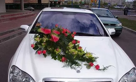 decor de nunta pe masina - idei de design auto
