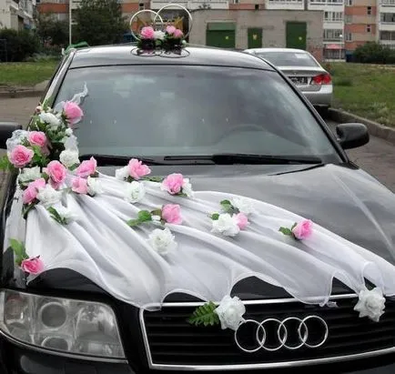 decor de nunta pe masina - idei de design auto