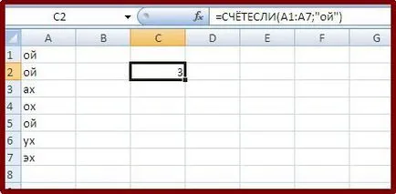 Ca și în Excel contoriza numărul de celule cu o anumită valoare (Excel) Cum de a excela pentru a contoriza numărul de celule cu o anumită valoare