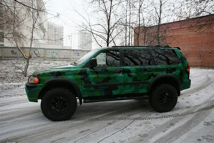 Camuflaj pe masina si cum sa picteze banda de camuflaj