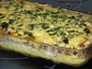 Cartofi cu carne tocată în rețetă cuptor cu pas (cuptor) Cartofi cu carne în cuptor pentru un pas cu pas reteta