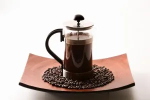 Cafea franceză-press ca pentru a pune la cale, pentru a găti (asta e drept) Cafea franceză-press ca pentru a pune la cale, pentru a găti