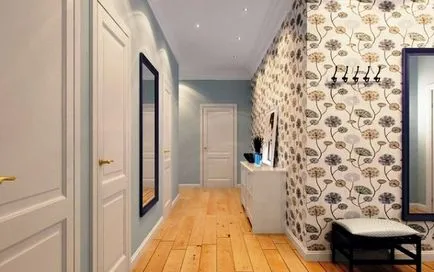 Combinând tapet în fotografie hol