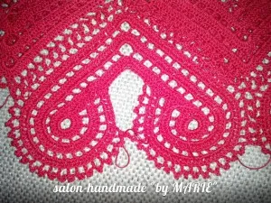 rochie roșie a inimii motivele grafice klasshandmade de master (croseta) rochie roșie a inimii motivele grafice maestru klasshandmade