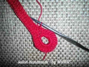 rochie roșie de inimă motive maestru klasshandmade (motive de bumbac) rochie roșie a inimii motivele grafice maestru klasshandmade
