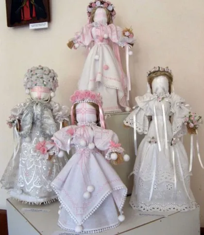 Doll-ca gardian motanka Bereguinias, mireasă și pelenashki mâinile proprii (pelenashki) Doll-ca gardian motanka Bereguinias, mireasă și pelenashki mâinile proprii