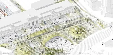 Peisaj Park și șase etaje subterane care va Paveletskaya Square (șase) Peisaj Park și șase etaje subterane care va Paveletskaya pătrat