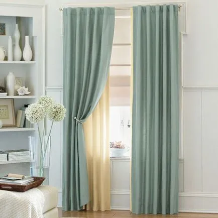 Cum de a alege culoarea de perdele - design interior fotografie
