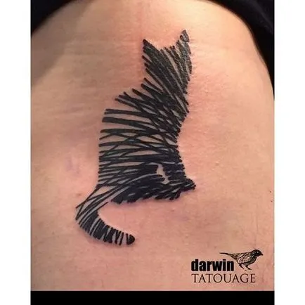 tatuaj Cat pentru femei 100 cele mai frumoase opțiuni pentru a fotografia