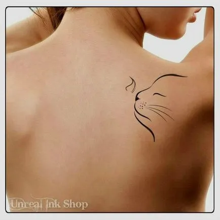 tatuaj Cat pentru femei 100 cele mai frumoase opțiuni pentru a fotografia
