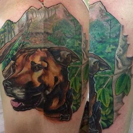 Tatuaje de valoare câine tatuaj, 30 fotografii, schițe