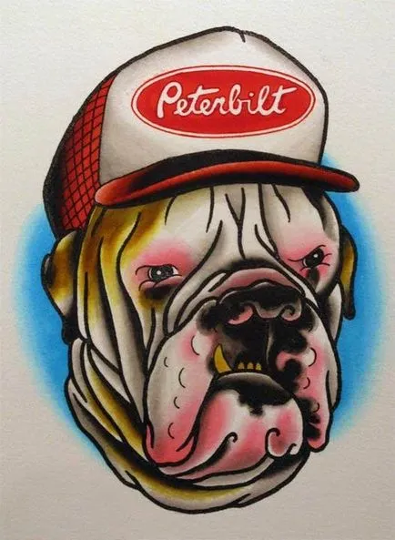 Dog tatuaj însemnând fotografii și schițe (schițe) Dog tatuaj sensul fotografii și schițe
