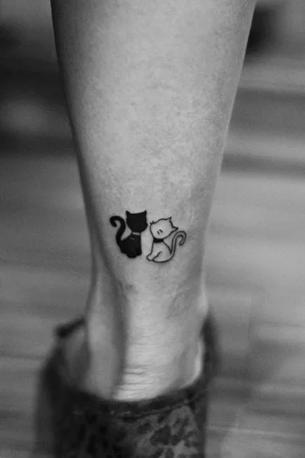 tatuaj Cat pentru femei 100 cele mai frumoase opțiuni pentru a fotografia