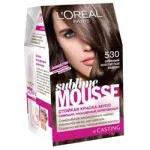 Loreal Sublim mousse - o paletă de culori de colorare a părului, cel mai bun vopseaua de păr