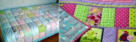 pătură Patchwork cu mâinile sale pentru începători mozaic clasa de master, schema de stil, cum să coase,