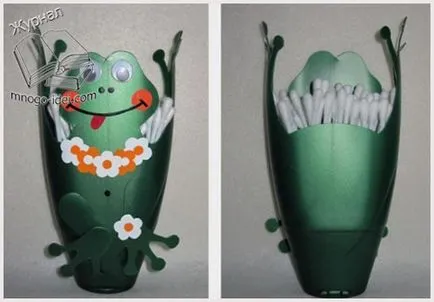 Broasca din sticle de plastic maestru de clasă, meserii pentru grădină