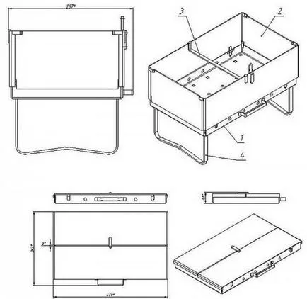 BBQ din metal cu mâinile lor staționare, portabile, prefabricate (mâini) grătar metalic cu mâinile staționare, portabile, prefabricate