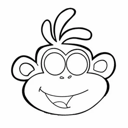 masca Monkey pentru noul an cu propriile lor mâini - meserii pentru vacanța de maimuță (masca mâinile lor proprii model masca de imprimare) Masca maimuței pentru noul an cu propriile lor mâini - meserii pentru vacanța