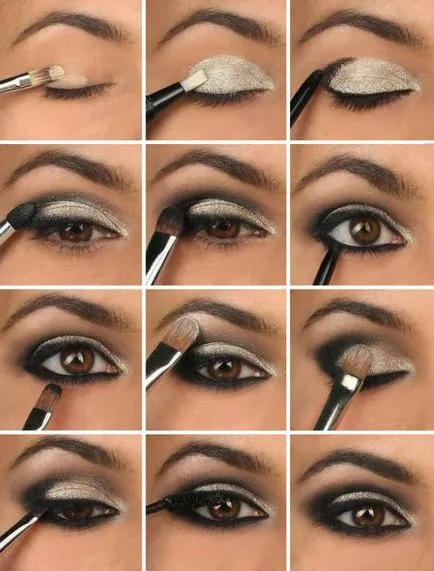 Machiaj smokey eyes pentru ochi căprui imagine, instrucțiuni pas cu pas (foto) Machiaj smokey eyes pentru ochi caprui imagine, instrucțiuni pas cu pas