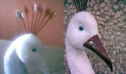 Master class păun din sticle de plastic