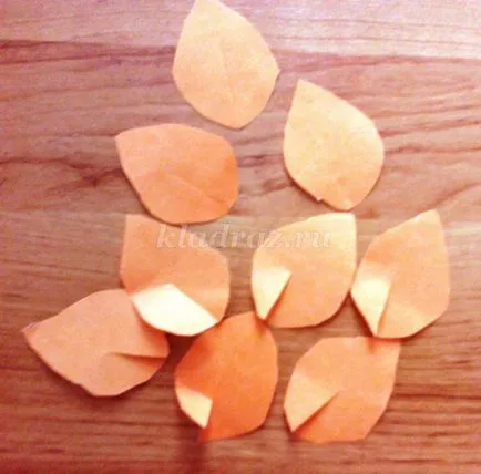 hârtie Narcise cu propriile sale mâini, cu copiii de 5-7 ani (lor) hârtie Narcise cu mâinile cu copii de 5-7 ani
